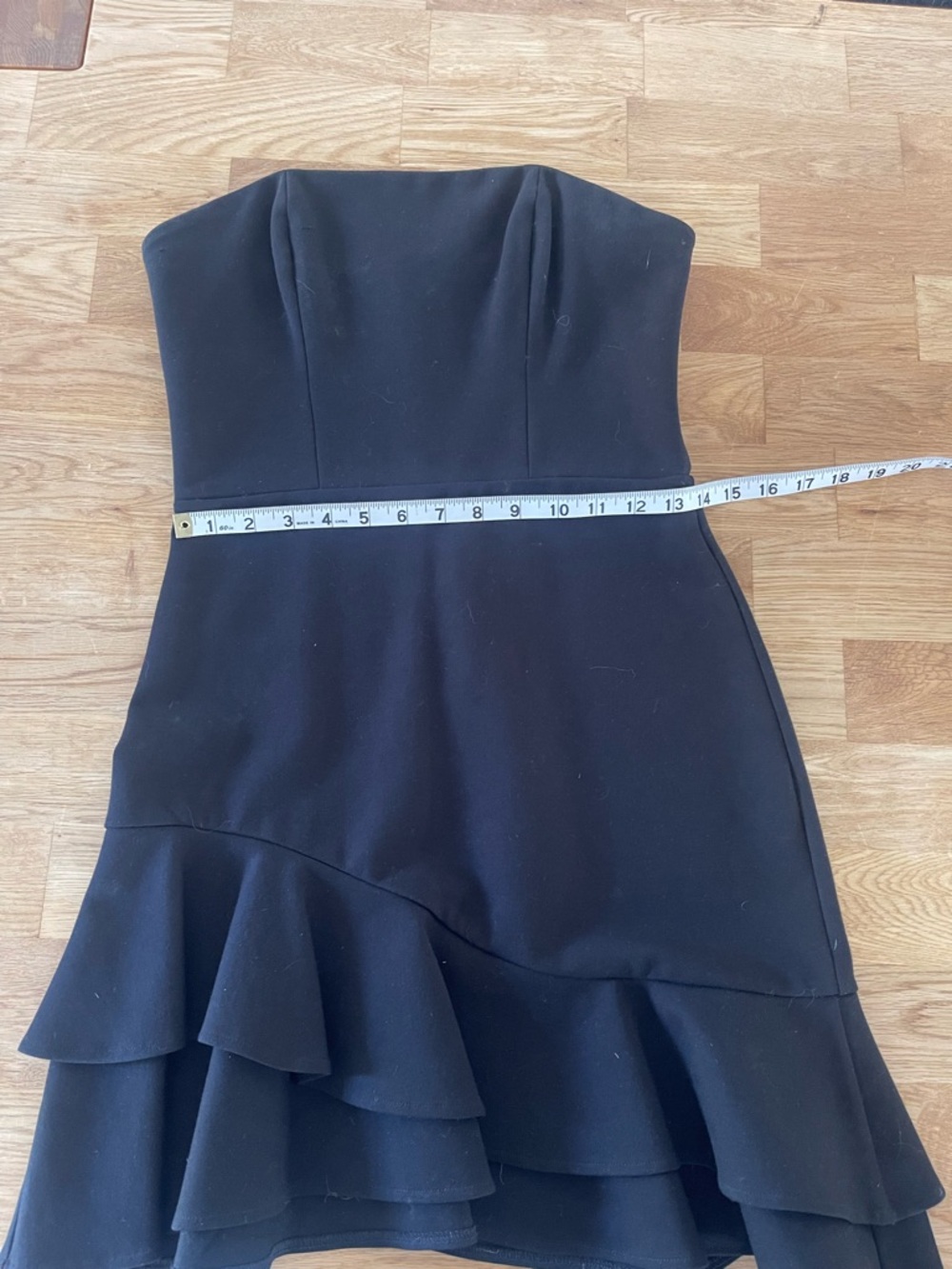 Amanda Uprichard Strapless LBD Mini Dress, Black, Size Medium (4-6), Like New - Picture 8 of 14